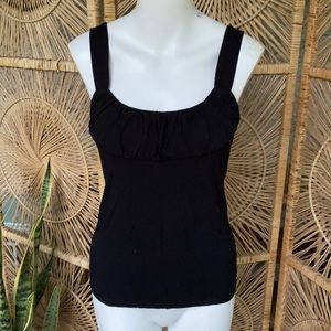 🌵INC Black Gathered Tank